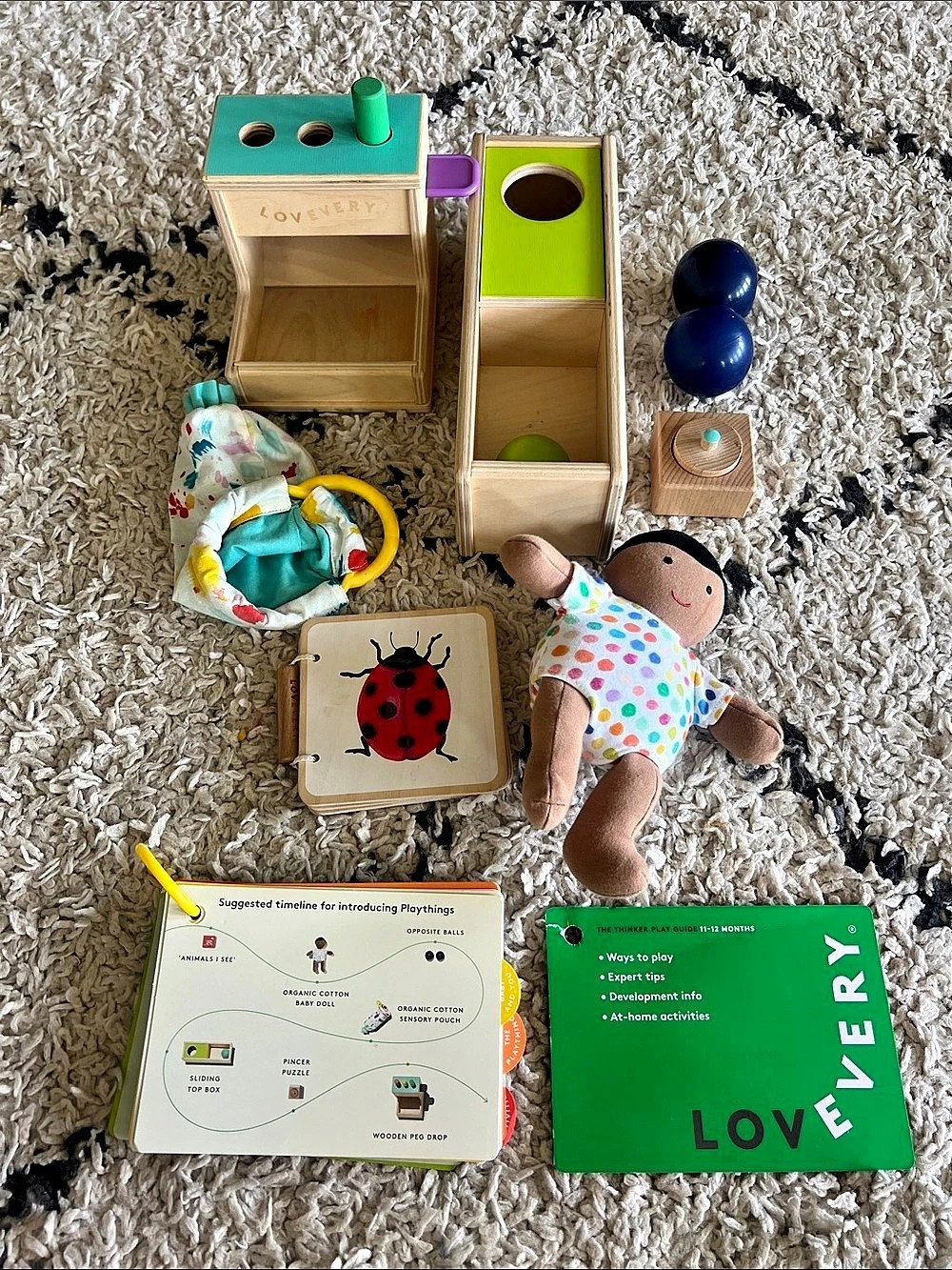 Lovevery The Thinker Play Kit 11-12 Months Wooden Toys